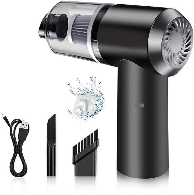 Portable Wireless Vacuum Suction Cleaner & Air Duster – 2-in-1 Cordless