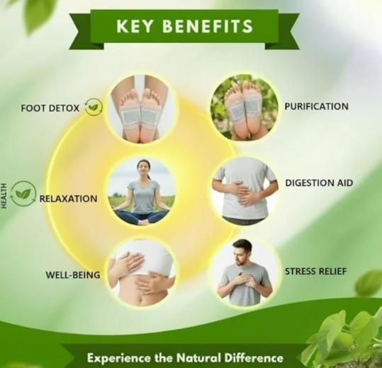 Herbal Giloy Foot Patches – Pack of 2 (20 Pcs) | Relaxation & Wellness Therapy