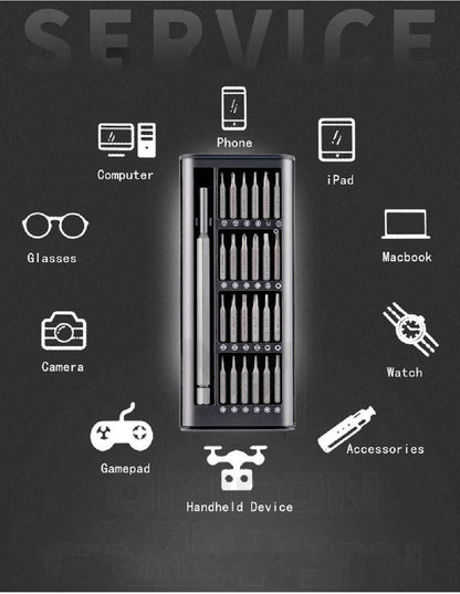 24-Piece Precision Screwdriver Set – Aluminium Handle | DIY & Repair Tool Kit