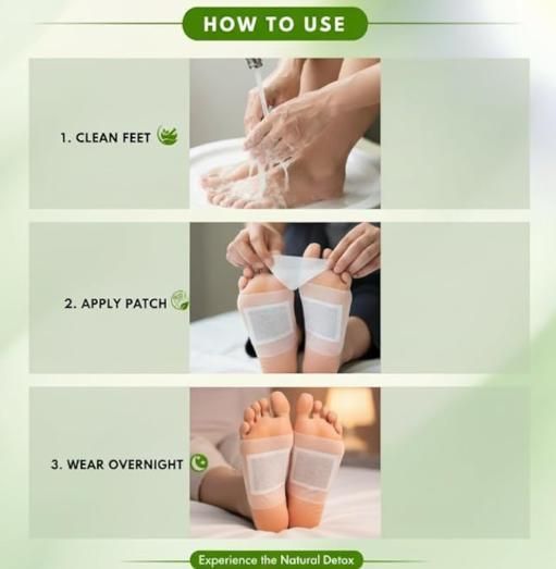 Herbal Giloy Foot Patches – Pack of 2 (20 Pcs) | Relaxation & Wellness Therapy