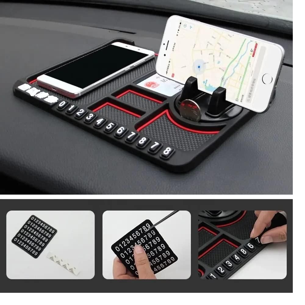 Anti-Slip Silicone Car Dashboard Phone & GPS Holder – Universal Fit
