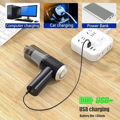 Portable Wireless Vacuum Suction Cleaner & Air Duster – 2-in-1 Cordless