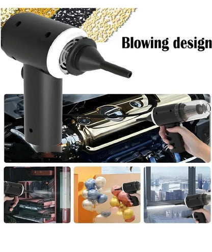 Portable Wireless Vacuum Suction Cleaner & Air Duster – 2-in-1 Cordless