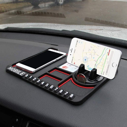 Anti-Slip Silicone Car Dashboard Phone & GPS Holder – Universal Fit