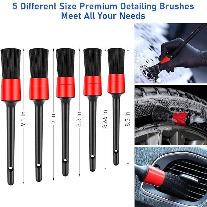 15 Pcs Car Cleaning Brush Kit – Complete Car Wash & Detailing Set