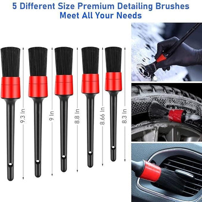 15 Pcs Car Cleaning Brush Kit – Complete Car Wash & Detailing Set