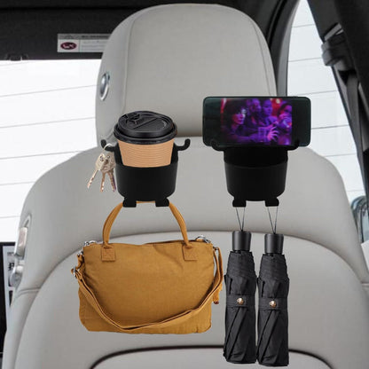 Multifunctional Car Hanging Storage Cup & Mobile Holder – Pack of 2