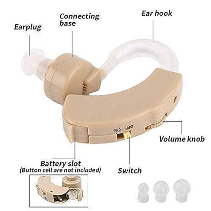 Ear Machine Hearing Booster – BTE Sound Amplifier with Adjustable Volume