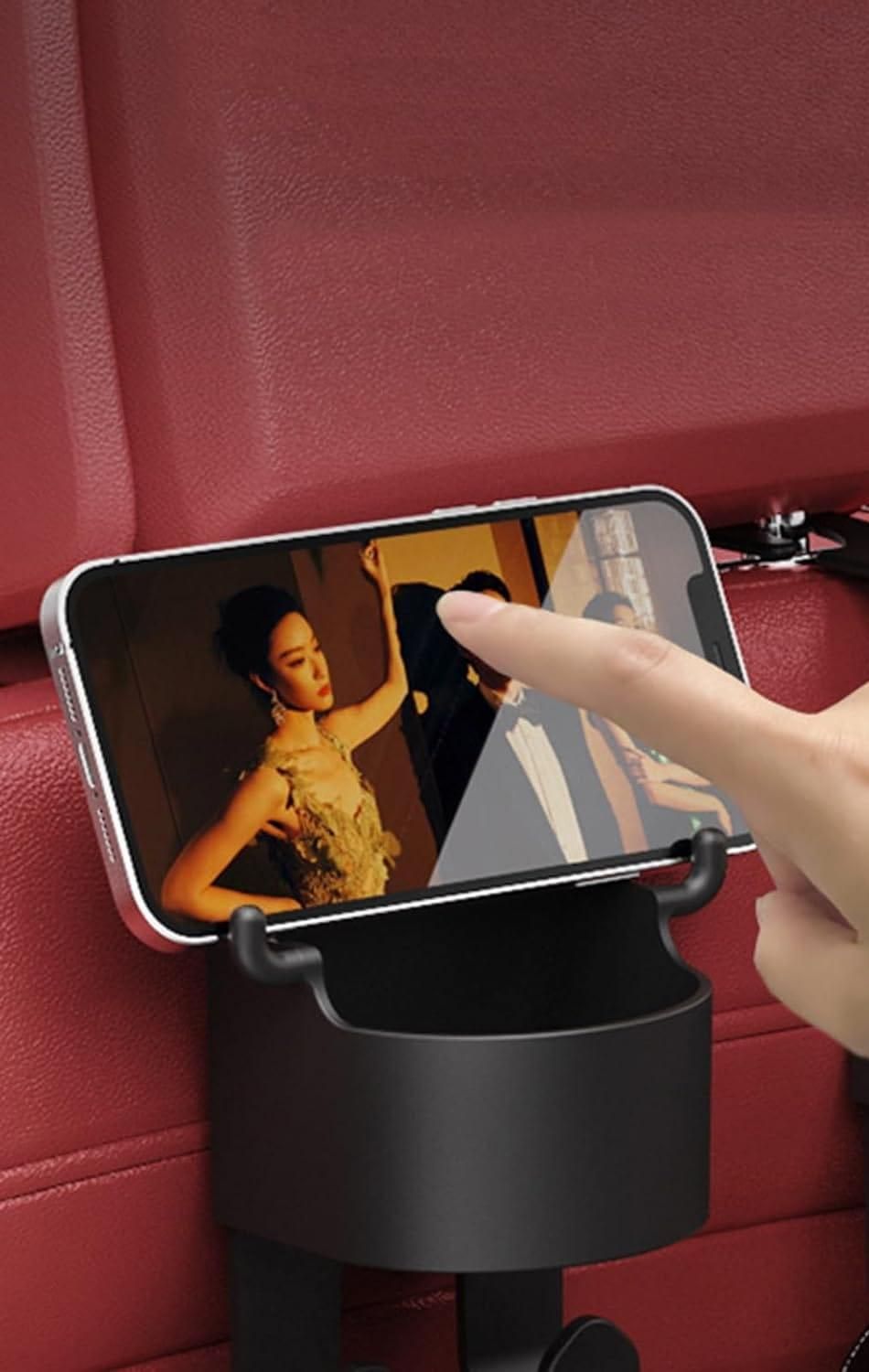 Multifunctional Car Hanging Storage Cup & Mobile Holder – Pack of 2