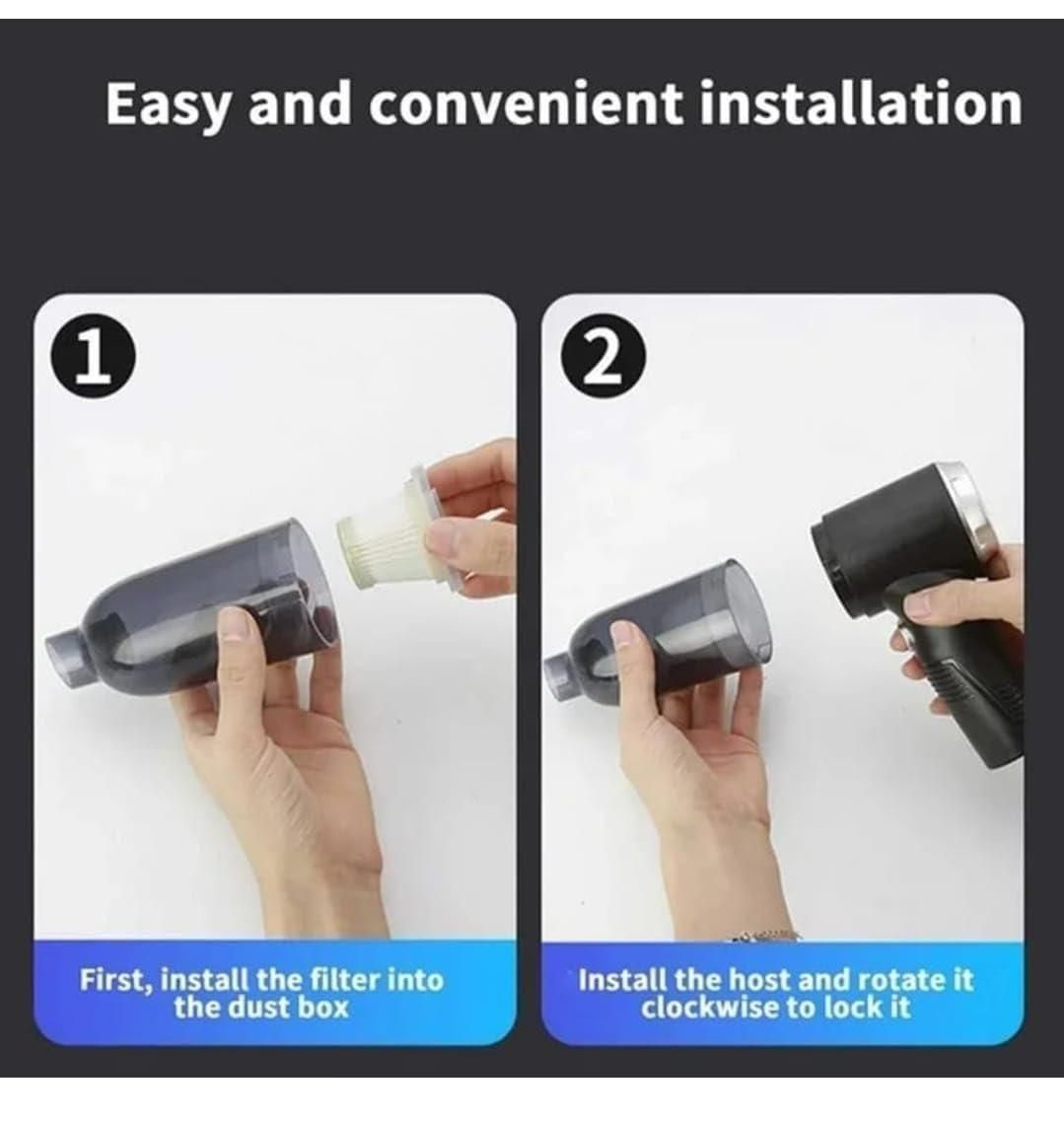 Portable Wireless Vacuum Suction Cleaner & Air Duster – 2-in-1 Cordless