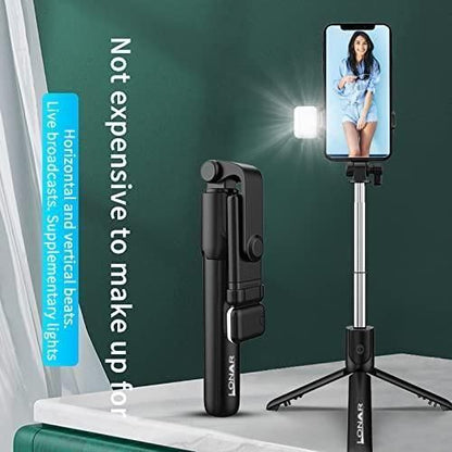 3-in-1 Selfie Stick Tripod with Bluetooth Remote – Extendable & Foldable