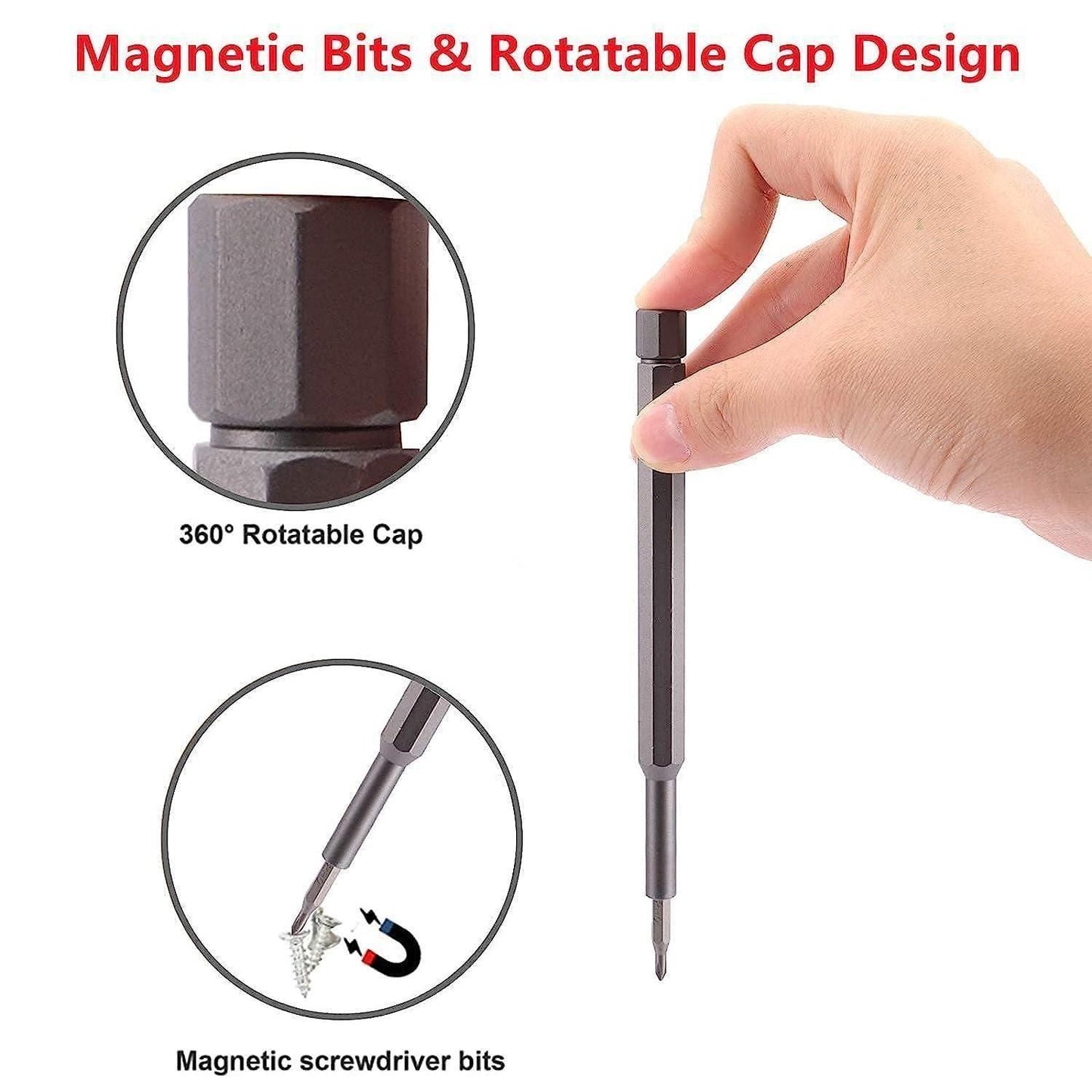 24-Piece Precision Screwdriver Set – Aluminium Handle | DIY & Repair Tool Kit